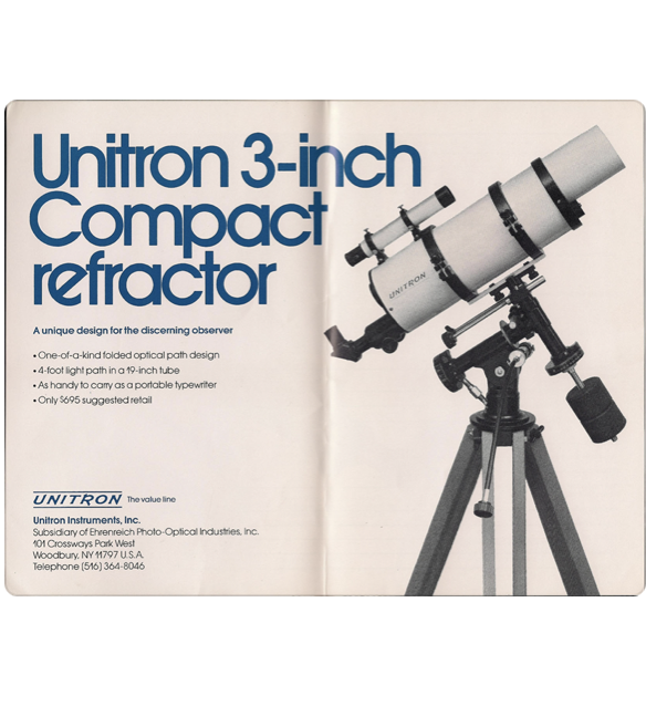 A brochure of a telescope
Description automatically generated