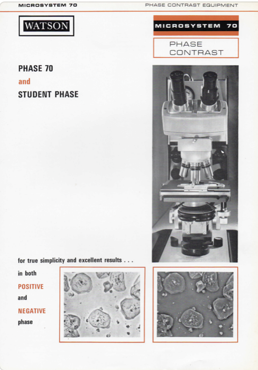 A brochure of a microscope
Description automatically generated