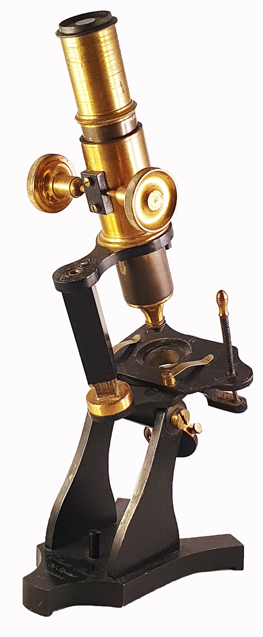 1860 Microscope Drawing Microscope 238 (Elliott Brothers; family microscope; c. 1860)