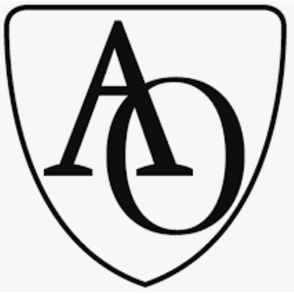 A black and white logo
Description automatically generated